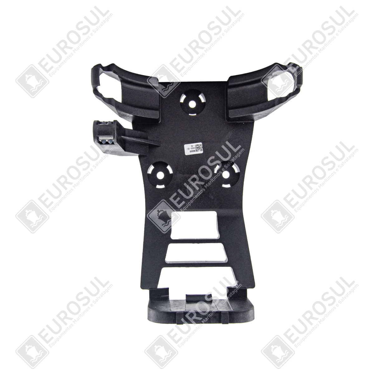 Suporte Manual para EPIRB Tron 60S/60GPS, vista frontal, mostra design robusto e possibilidades de montagem.