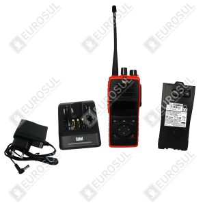 Portable UHF Marine Fire Fighter Radio DT885FF MED/ATEX with Display – Entel