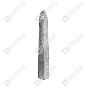 Lead hand sounding lead 3.2kg for manual nautical depth measurement with yellow rope 6mm x 20m IMPA 370301