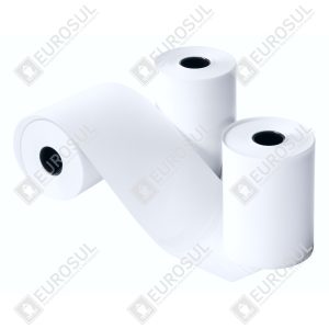 Papel Telex Bobina 214mm – 1 Via Branca