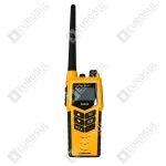 Rádio Portátil VHF GMDSS Modelo SP3520B Sailor c/ carregador e bateria de emergência recarregável