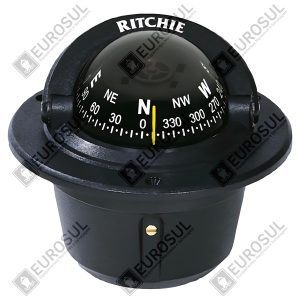 Bússola de Navegação Preta F-50 Ritchie – Embutir no Painel