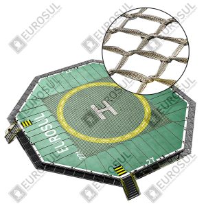 Rede de Aterrissagem Helideck/Heliponto Quadrada – Certificada RINA em conformidade DPC