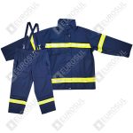 Roupa de Bombeiro ZFMH-FZ – Jaqueta e Calça – Tamanhos L e XL – Certificada SOLAS/MED