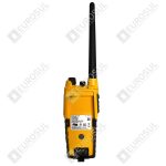 Rádio Portátil VHF GMDSS Modelo SP3520B Sailor c/ carregador e bateria de emergência recarregável