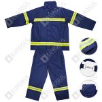 Roupa de Bombeiro ZFMH-FZ – Jaqueta e Calça – Tamanhos L e XL – Certificada SOLAS/MED