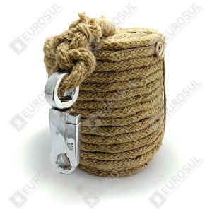 Cabo de Aço Anti-Chama 08mm x 30m Revestido Sisal – Certificado SOLAS GL HYN2