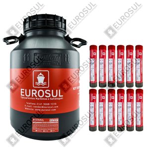 Kit Distress SOLAS Eurosul – Container Estanque 20L com 12 Paraquedas