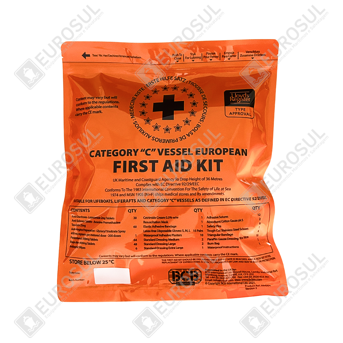Protected: Category “C” Vessel European First Aid Kit – BCB International