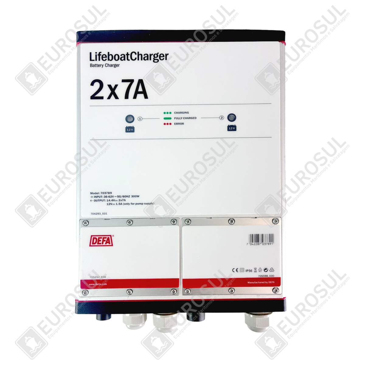 Fonte Alimentadora Carregador de Bateria 2x7A 14,4VDC DEFA 703789