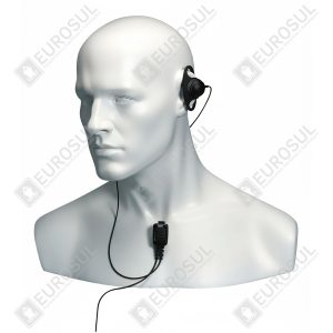 EA12/750 D-Shaped Throat PTT Microphone with Earpiece Entel