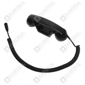 Microfone auscultador à prova d'água Sailor 6203 preto com cabo espiral para rádios VHF e MF/HF linha Sailor 6000