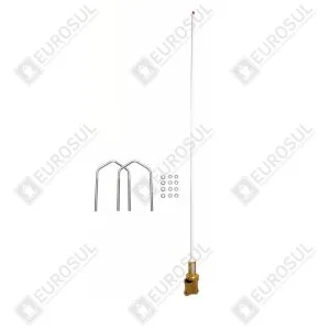 Antena VHF Jotron CXL3-1LW para rádio fixo aeronáutico, com suporte e acessórios